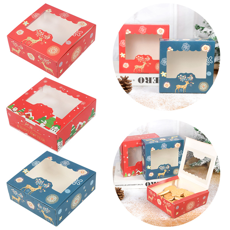 Chocolate Snack - 10/5 adet noel kurabiye kutusu pencere