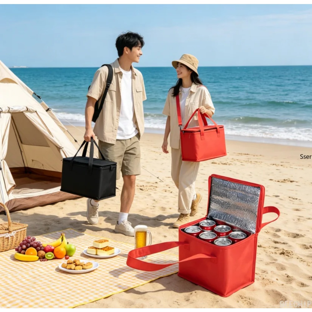 Food Snacks Delivery - Katlanabilir İzolasyonlu Taşınabilir Öğle Yemeği Soğutucu