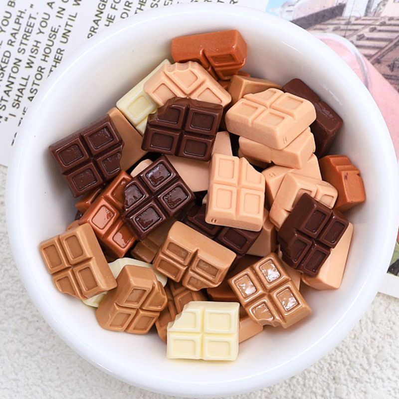 Chocolate Snack - 30 Adet Yeni Sevimli Reçine Karikatür