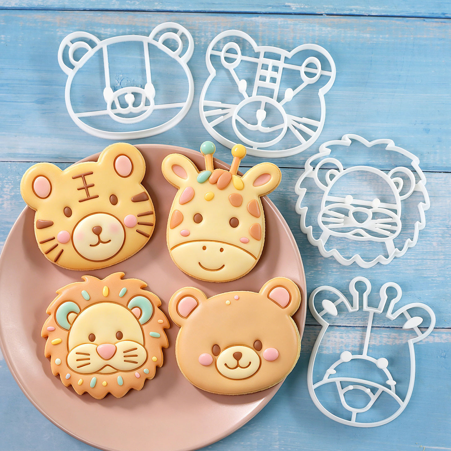 Cookies Pack - 4 Parça Hayvan Figürlü Kurabiye Kalıbı