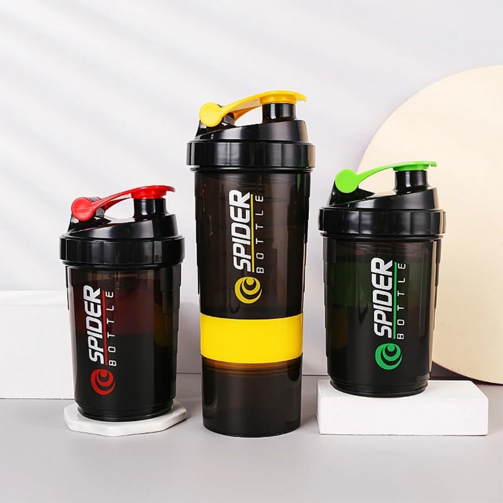 Protein Bar - 3 katmanlar Shaker Protein şişe toz
