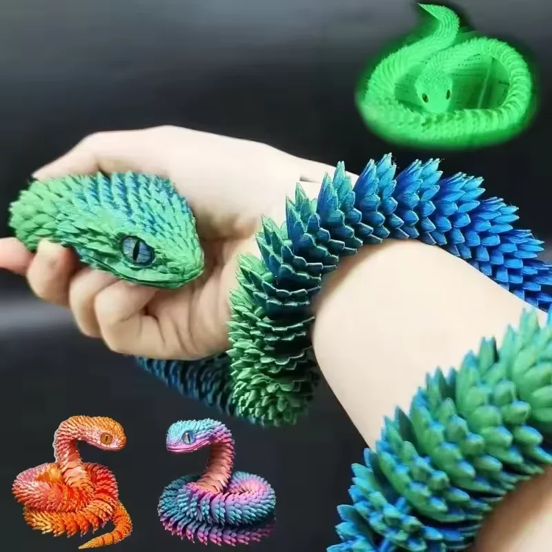 Gummy Candy - 3D Baskılı Yılan Hareketli Eklem Fidget
