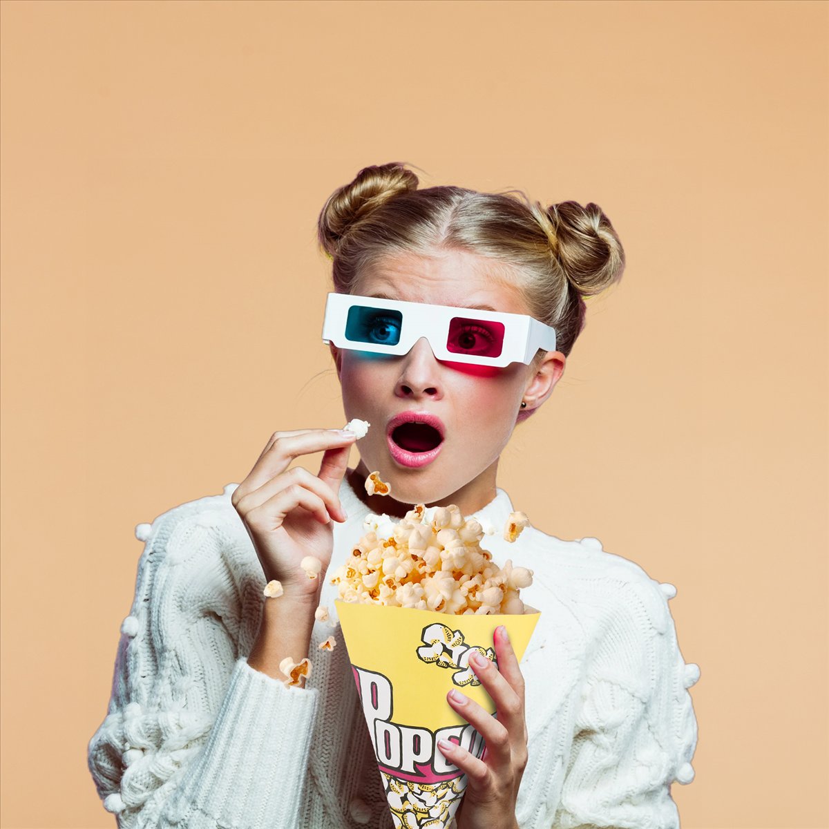 Popcorn - [Promosyonlar]100X patlamış mısır poşetleri kağıt poşetler