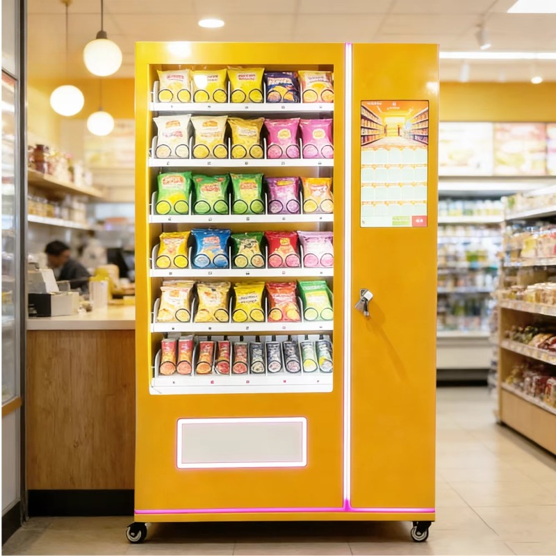 Food Snacks Drinks - Otomatik Atıştırmalık Otomatı Ticari İçecek Dağıtıcısı