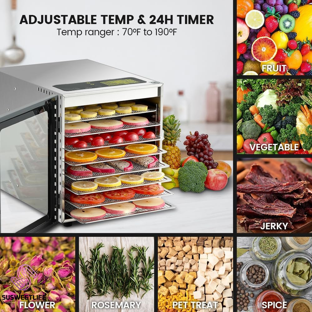Büyük Kapasiteli 8 Tepsili Gıd - Healthy Snacks Food incelemesi ve fiyatı