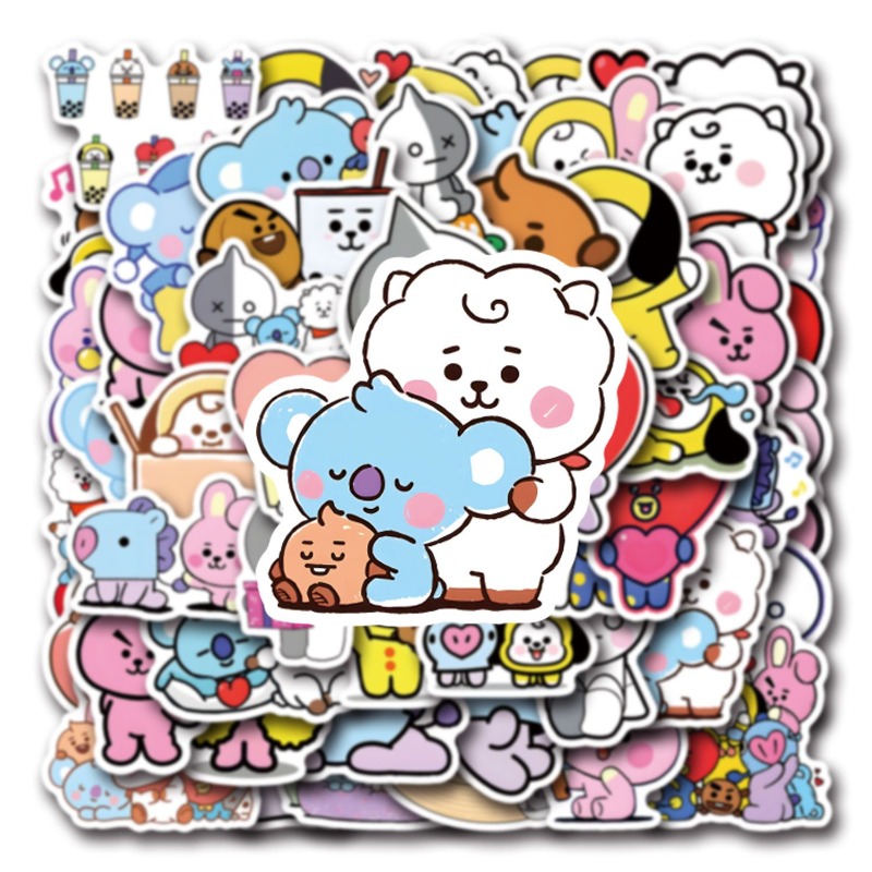 100/200PCS BT21 Chimmy Cooky k - Cookies Pack incelemesi ve fiyatı
