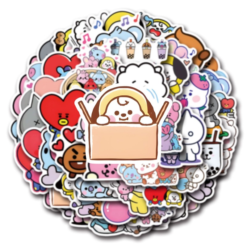 100/200PCS BT21 Chimmy Cooky k - Cookies Pack incelemesi ve fiyatı