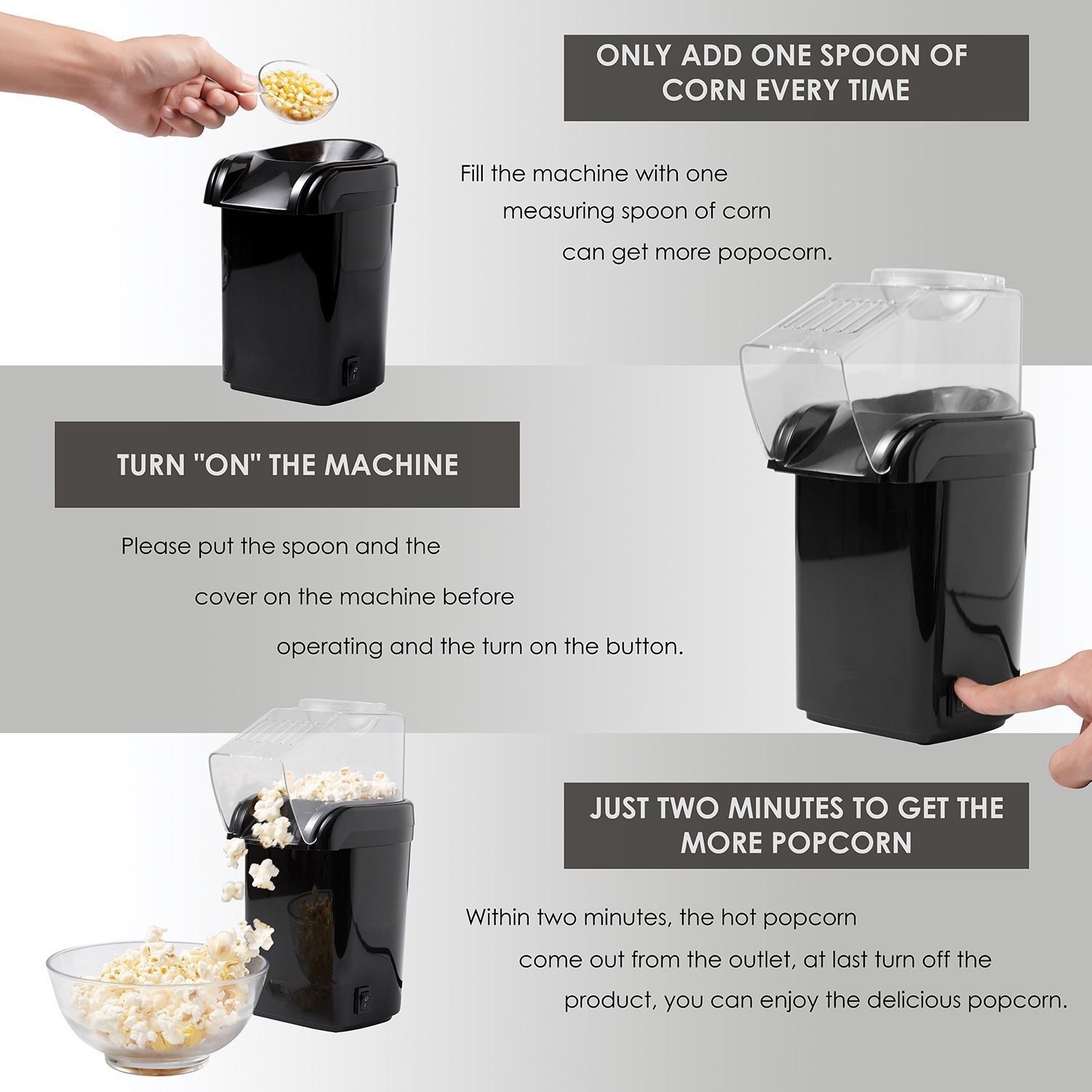 Kullanımı Kolay, Küçük Boy, Ev - Popcorn incelemesi ve fiyatı